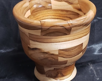 Solid teak storage container