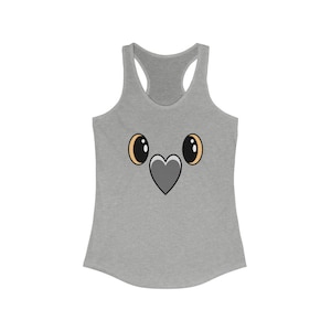 Pigeon Grey Beak Women&#39;s Racerback TankThe Coo Crew