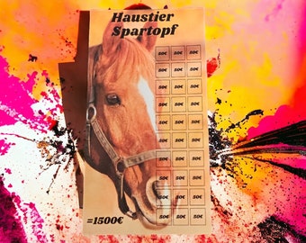 Haustier Spartopf Pferd