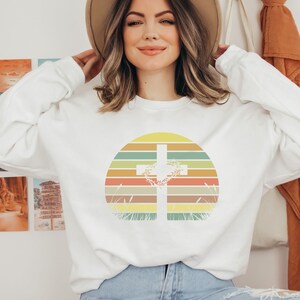 Cute Christian Sweatshirts For Women Cute Christian Crewneck Easter Shirt For Girls Easter Shirt For Mom Christian Tshirts Christian T Shirt