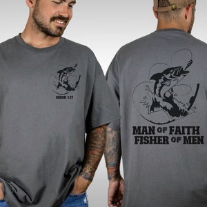 Fishing Shirt For Husband Fishing Shirt Christian Mens Shirt Fathers Day Gift Fathers Day Fishing Gift Christian Shirt Grandpa Fishing Gift