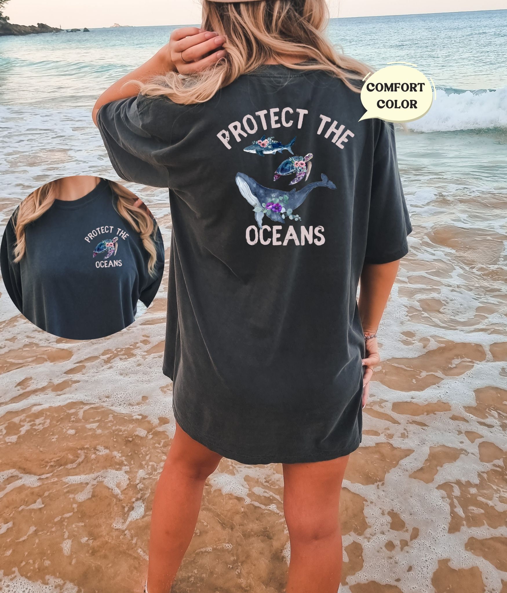 Save the Ocean Shirt Protect Our Oceans Tshirt Respect the Local