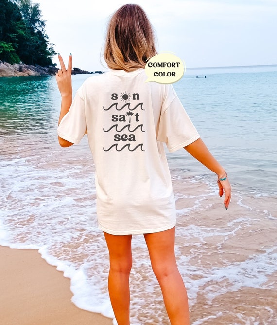 Sea. Salt. & Sun. Beach Summer T Shirt Vacation Outfit Sea. Salt. & Sun. Beach Summer T Shirt Vacation Outfit