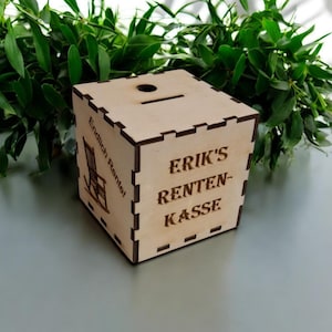 Spardose Rente / Rentenkasse / Rente / Abschied
