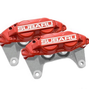 Front & Rear BRAKE CALIPERS logo decal emblem sticker vinyl fits: Subaru Impreza GC8 GF8 gda gga wrx sti 92-07