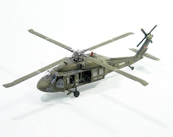 ハンドメイド 1:72 スケール UH-60 ブラックホーク ヘリコプター 合金