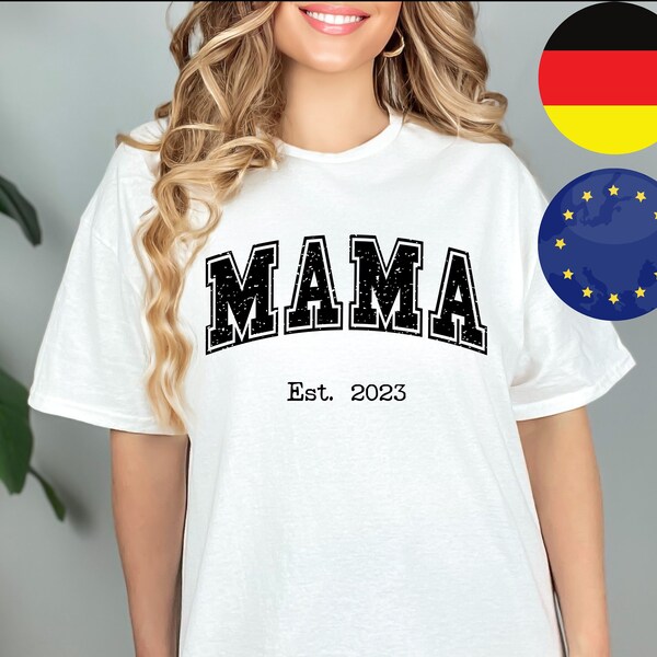 MAMA Tshirt / Geschenk für Mutter / Personalisierbar /Muttertagsgeschenk / Geburtstaggeschenk für Mama / Mama Tshirt / Custom
