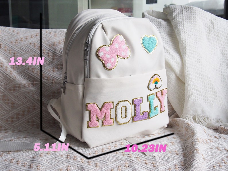 Personalized backpack Back to school Cute custom Small backpack bookbags personalized school bags Toddler Christmas gift for kids image 4
