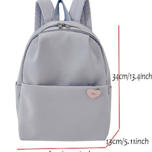 Petit sac à dos personnalisé en nylon pour fille d'âge préscolaire avec joli patch lettre chenille en chenille pour la maternelle, meilleur cadeau image 4