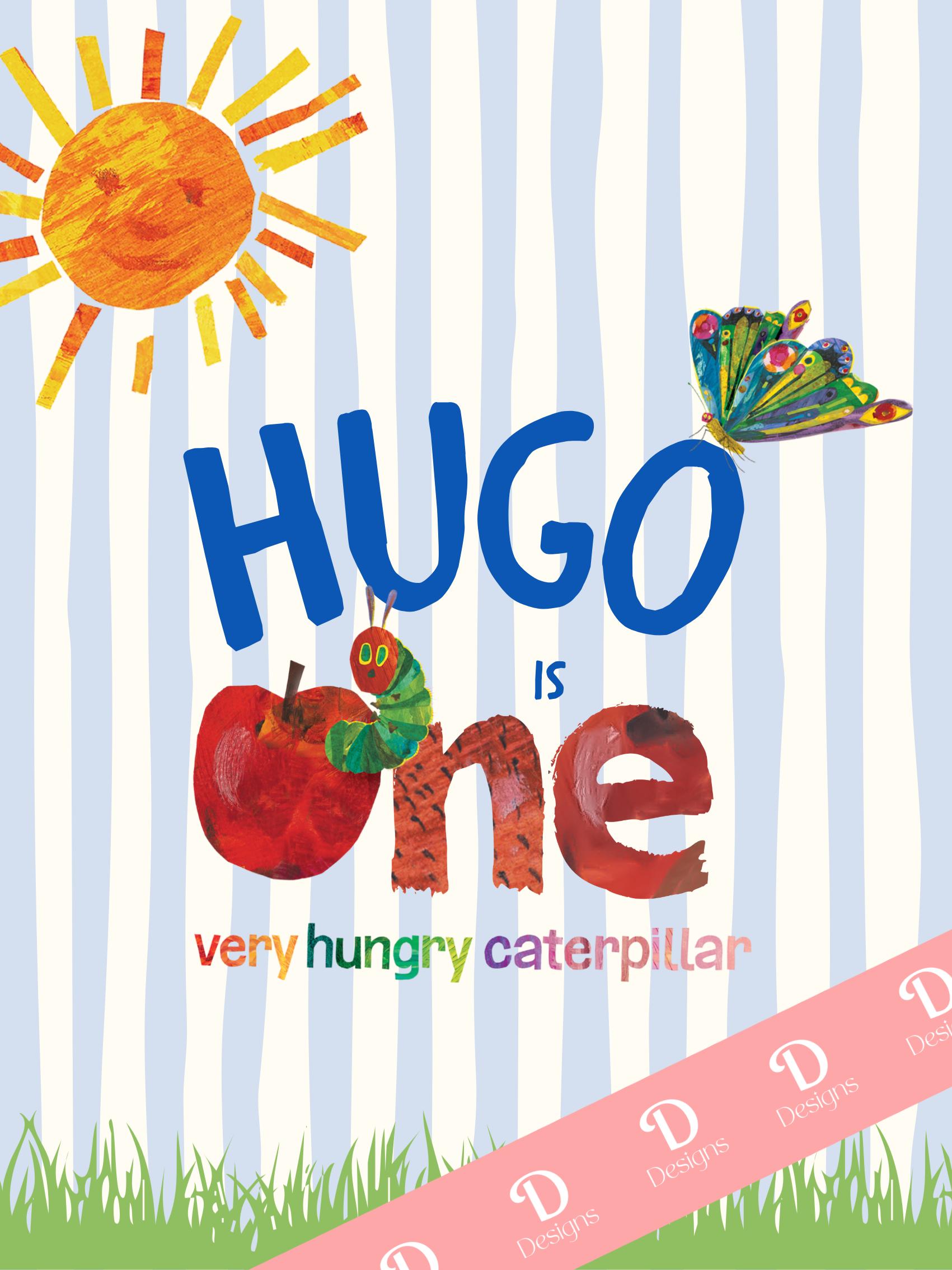 Hungry Caterpillar First Birthday Welcome Sign | Graphics Bundle - Etsy