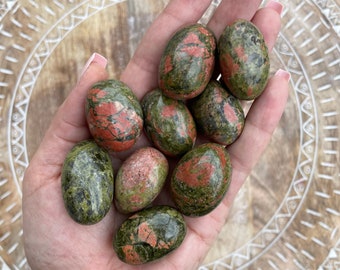 Unakite Tumbled Stone - Unakite Tumble - High Quality Unakite Tumbled Stone