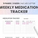 Weekly Medication Log, Printable AM PM Daily Medication Schedule, Pill ...