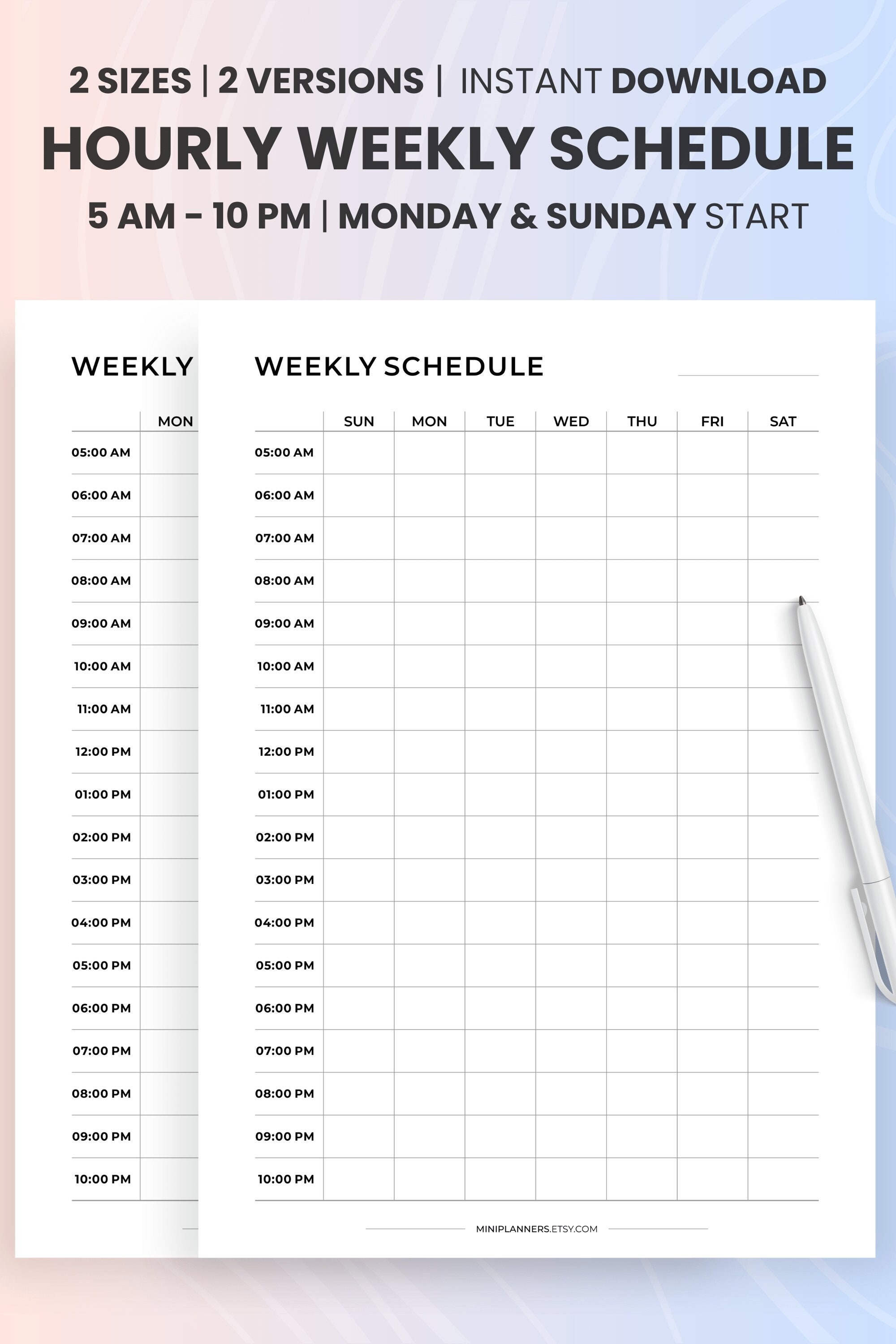 5-am-10-pm-hourly-weekly-schedule-template-weekly-planner-with-hours-weekly-schedule-by-hour-template-pdf-a4-letter-instant-download-etsy