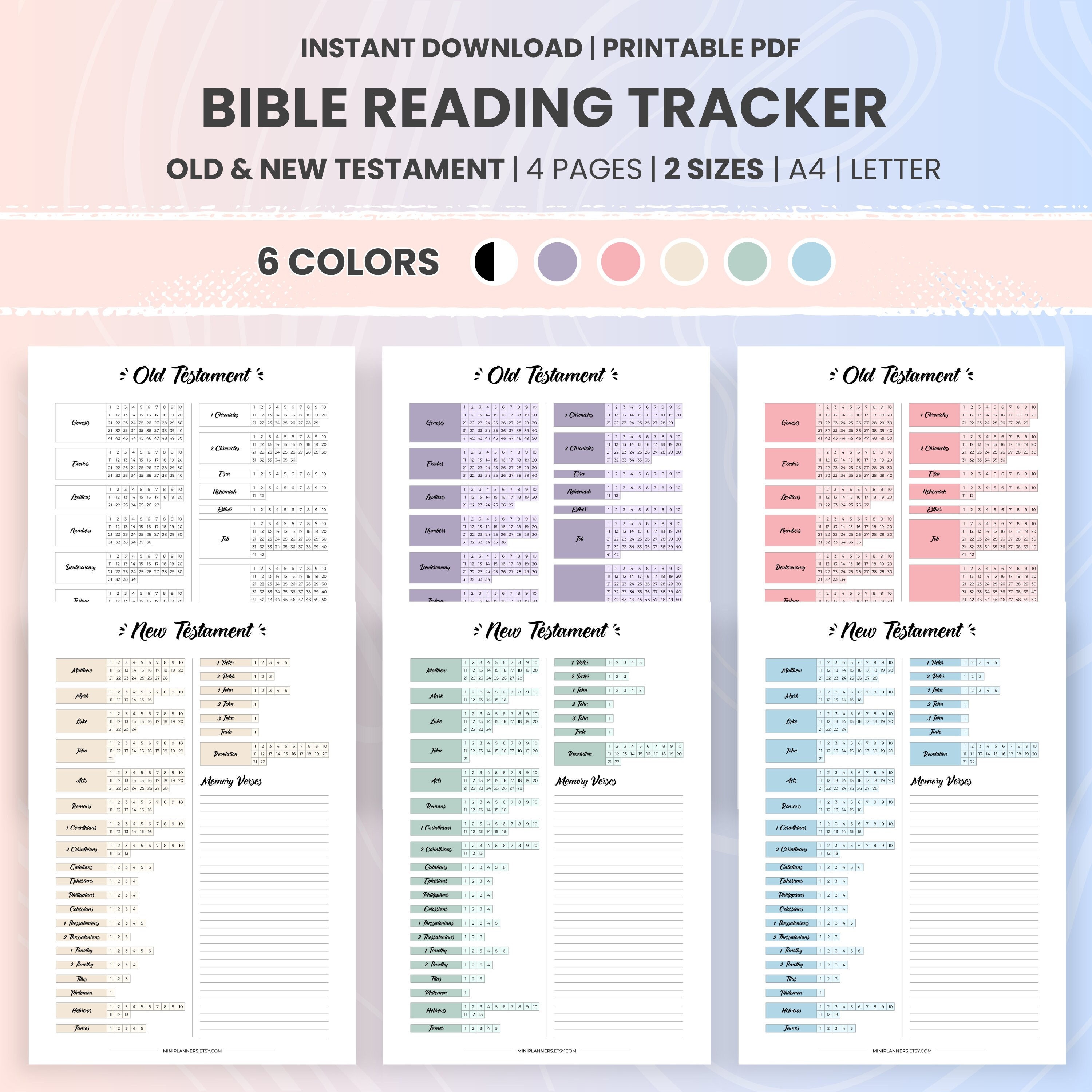 Bible Reading Tracker Printable Bible Reading Checklist Bible Bible Reading Tracker Printable Bible Reading Checklist Bible
