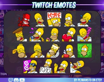 Twitch emotes | emote | yellow guy | american cartoon | stream and gaming | discord