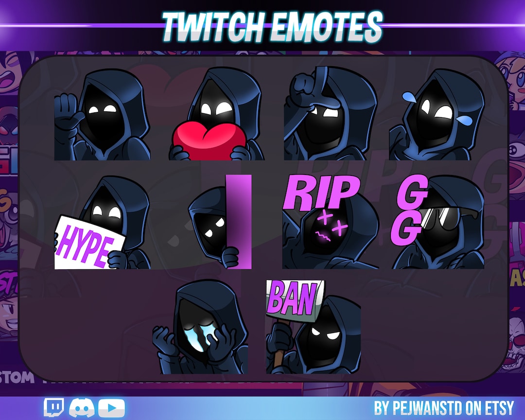 Emotes Bossman Grim Reaper Twitch Emotes Dark Man Emotes Twitch Emotes - Etsy Canada
