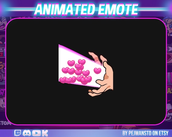 animated emote | stream element | animated twitch emote | love emote | animated love emote | twitch emote | streaming or discord