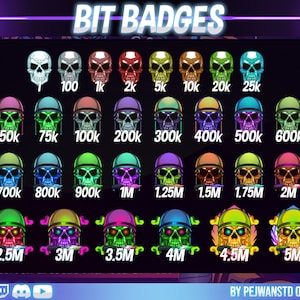 30 pack army skulls bit badges | number bit badge | skulls sub badges | skull sub badges | army bit badge