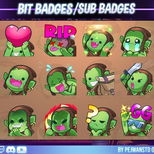 Twitch Emotes | gobbo emotes | Kobold Emotes | Wichtel | einzigartiges Wesen | Stream und Zwietracht