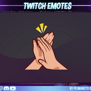 Animated emote | Twitch emote clap hand | clap hand emote | animated clap hand emote | clap hand animated | clap hand
