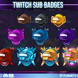 Twitch sub badges or bit badges pubg | pubg sub badges | pubg bit badges | discord | youtube | twitch | pubg