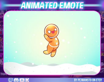 animated emote | gingerbread dance emote | twitch emotes | discord | youtube