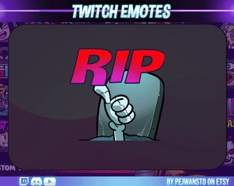 RIP Animated Emote | Twitch Stream Overlay (GIF, ZIP)