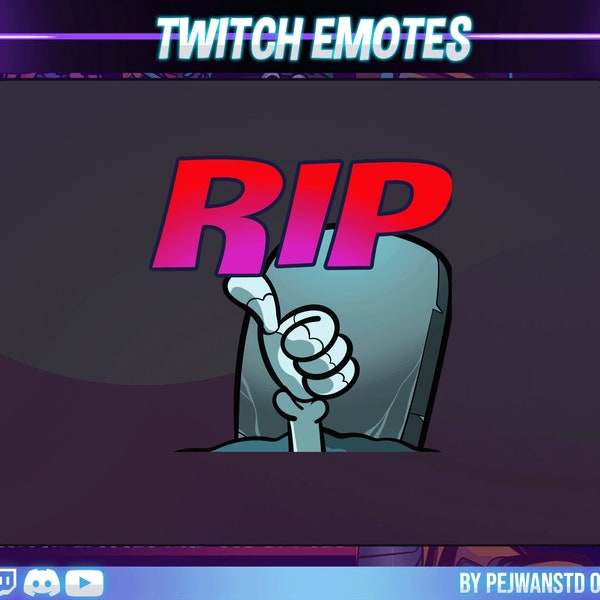 Animiertes Emote | RIP animiertes Emote | RIP-Emote | animiertes RIP Emote