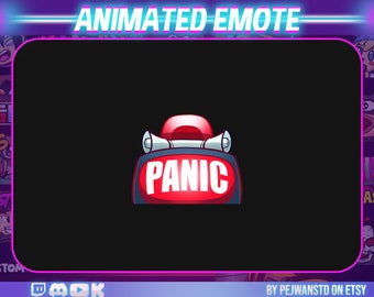animated emote | panic animation | panic emote | stream