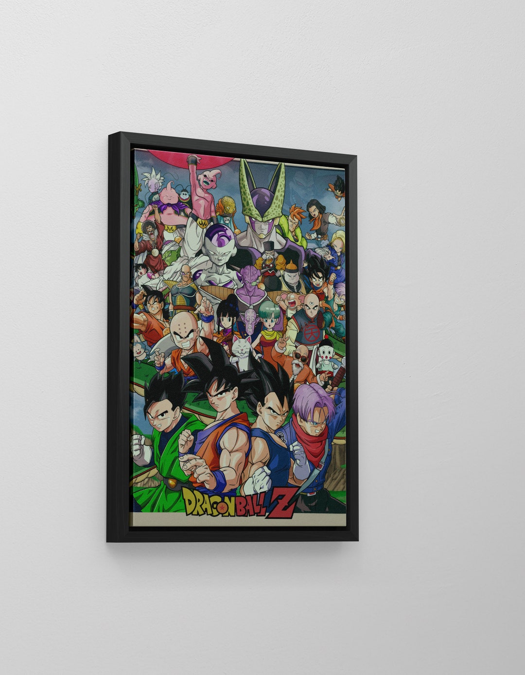 Dragon Ball Z Canvas Dragon Ball Z Poster Digital Art Etsy