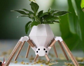 Spider Planter - indoor plant stand - planter for desk