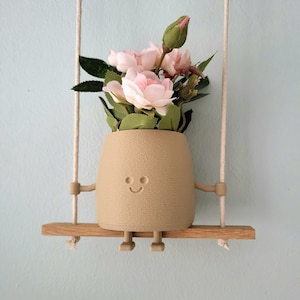 Hanging Planter - Plant hanger indoor - Happy Oakwood swing