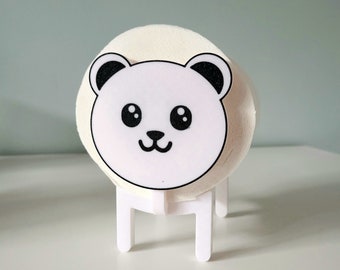 toilet paper roll holder - Polarbear - Teddy - stl file - 3d printing