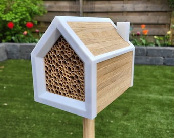 Hôtel à insectes design scandinave en bois - hôtel à abeilles