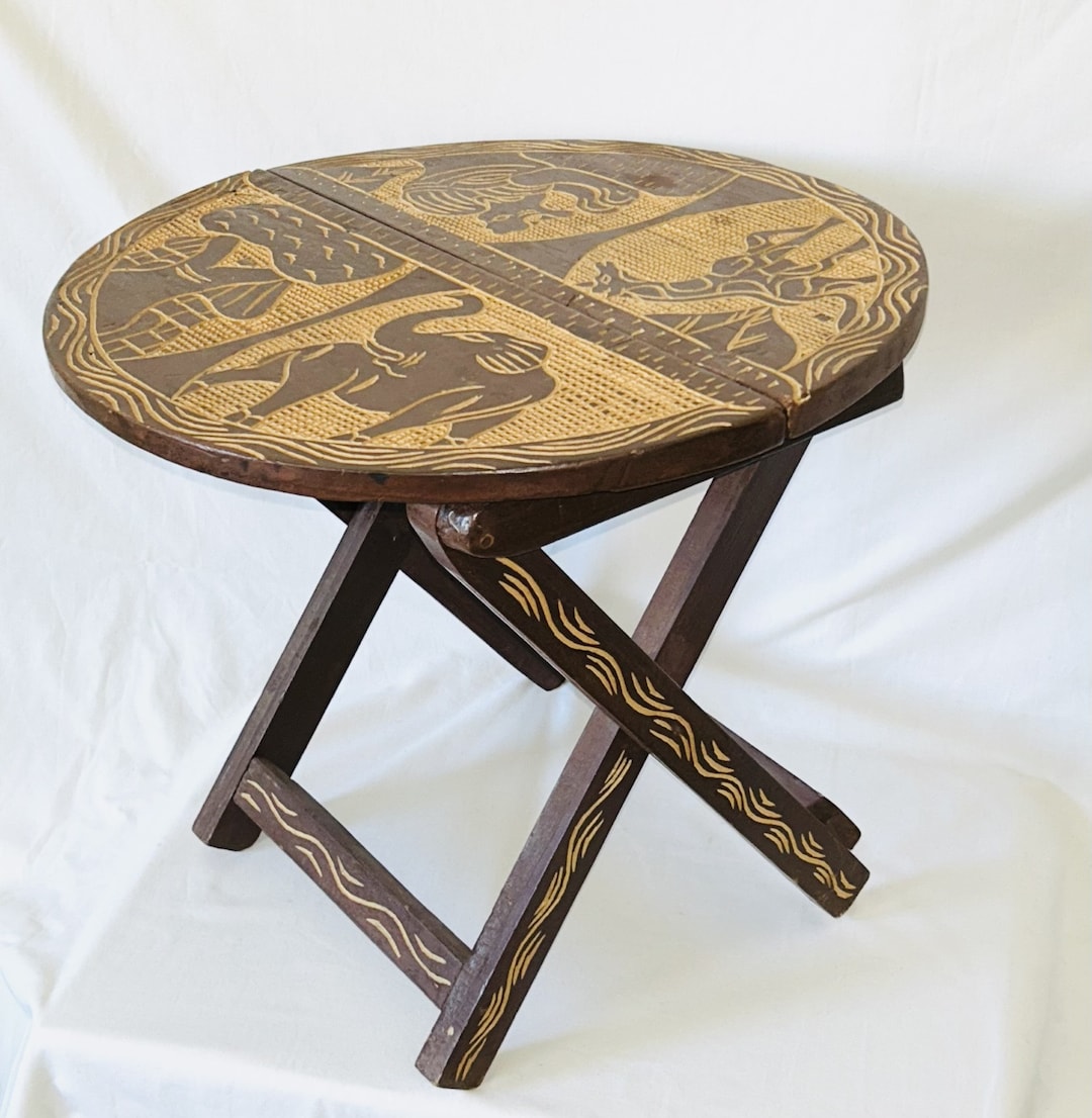 Ghanaian Folding Coffee Table Etsy UK