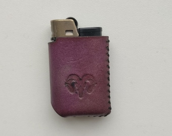 Étui à briquet en cuir Djeep, étui à briquet en cuir fait main, étui à briquet djeep