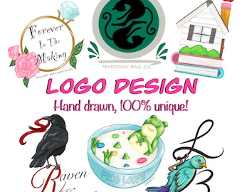 Custom graphic design logo hand drawn logos for commercial use business logo instagram icon shop icon branding art logo