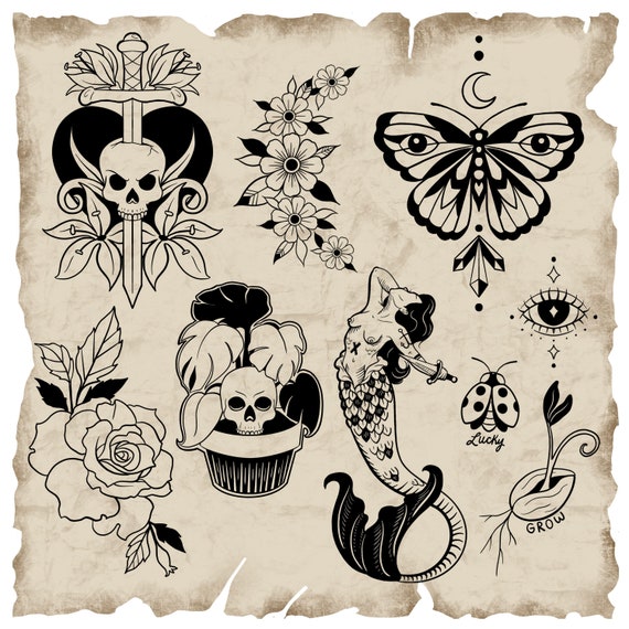 39 Pages Tattoo Practice Template Tattoo Book With Superior Unique Tattoo  Designs Exquisite Pattern Tattoo Book  Walmart Canada