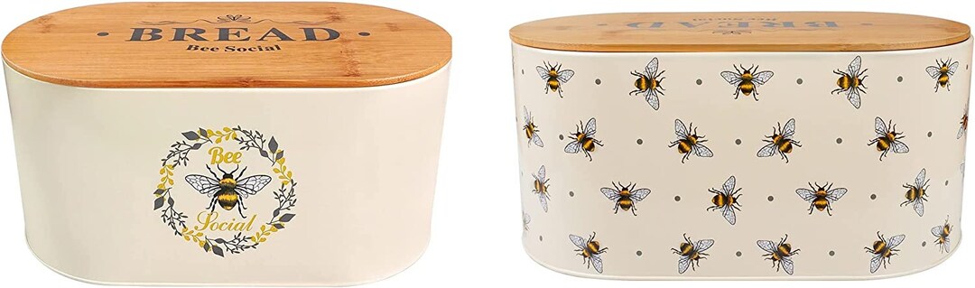 ZMQJEQANBG Practical Bread Box Bread Box Natural Bamboo Bread Bin Large Roll Top Lid Design Bread Holder Kitchen Countertop Bread Storage Save Space, 40x27x17cm, Wood