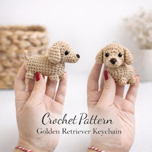 Wzór szydełkowy na golden retrievera – brelok z amigurumi dla psa (wzór w formacie PDF)