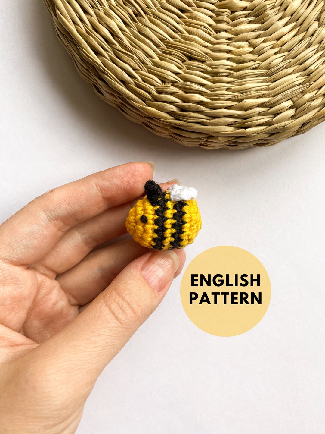 Bee Crochet Pattern - Tiny Amigurumi Animal (PDF Tutorial) - Easy ...