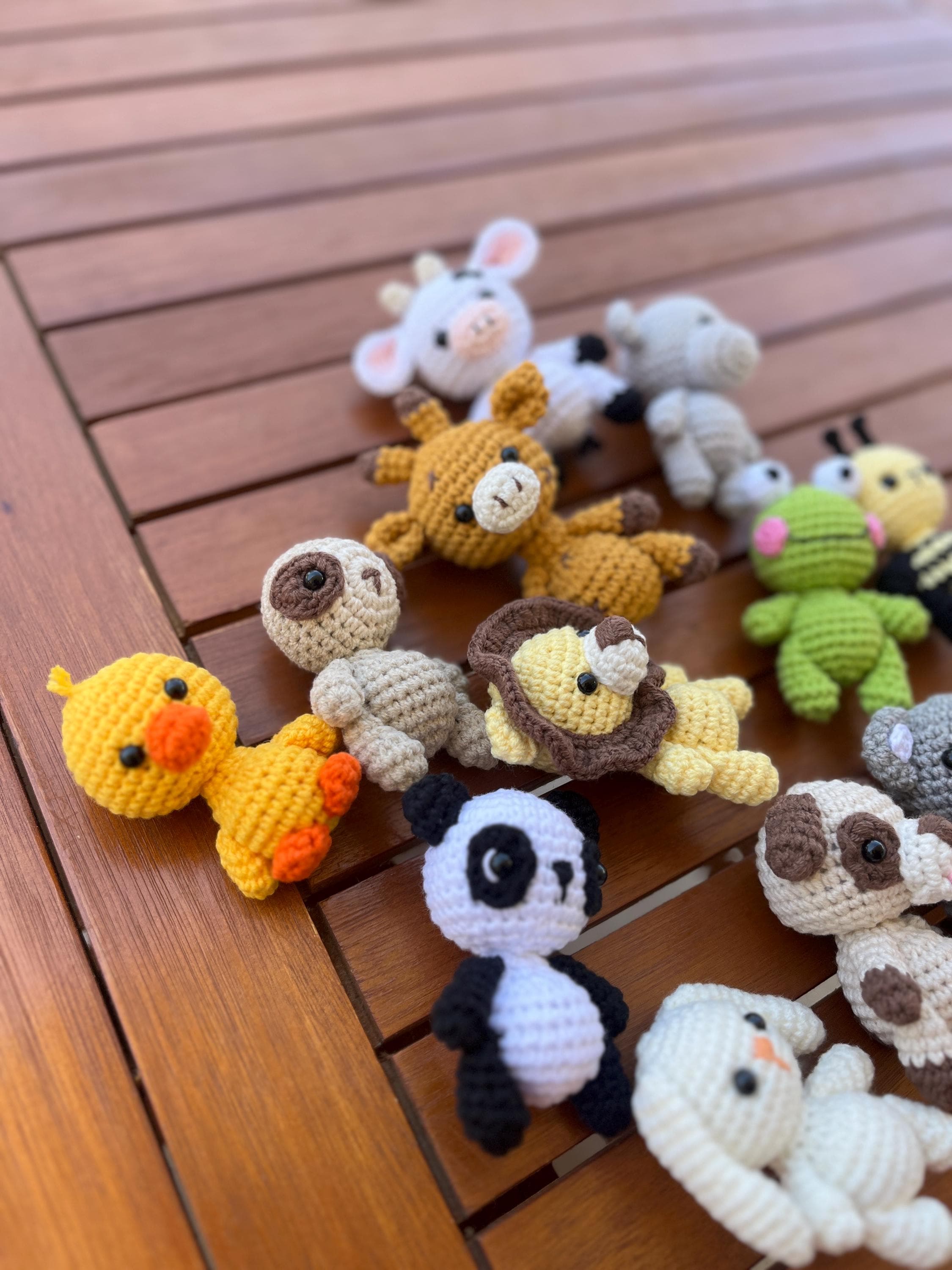 ミニ動物の編みぐるみ編み図12選 - DIYソフトトイ（PDFパターン