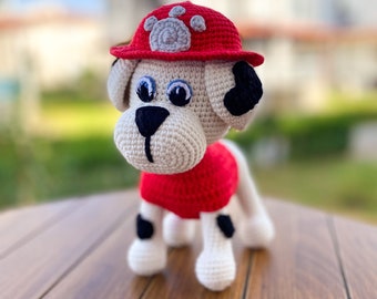 Crochet Marshall Pattern, Amigurumi Dog Pattern, English Pattern