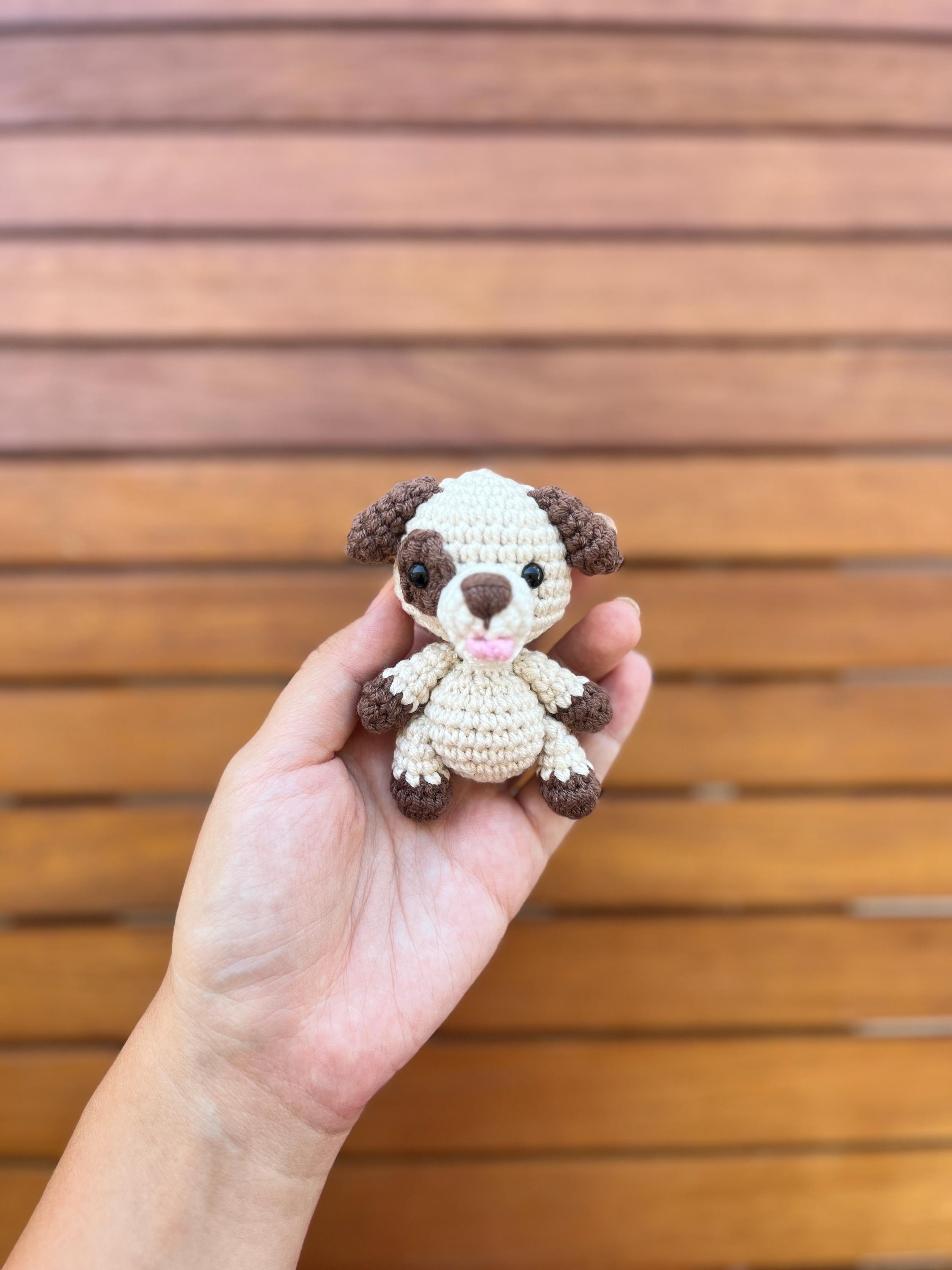犬の編み図 - あみぐるみミニ動物キーホルダーチャームの作り方 - Etsy
