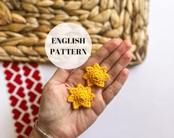 Patrón de Sol de Crochet en Miniatura - Llavero Amigurumi (Patrón PDF)