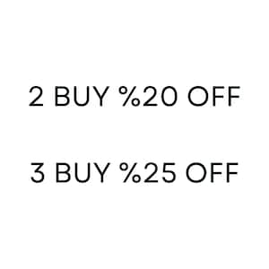 May include: Text graphic with a discount offer: Buy 2 items, get 20% off. Buy 3 items, get 25% off.