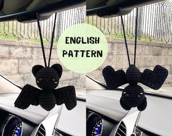 Little Bat Crochet Pattern: Halloween Amigurumi Keychain (PDF Pattern)