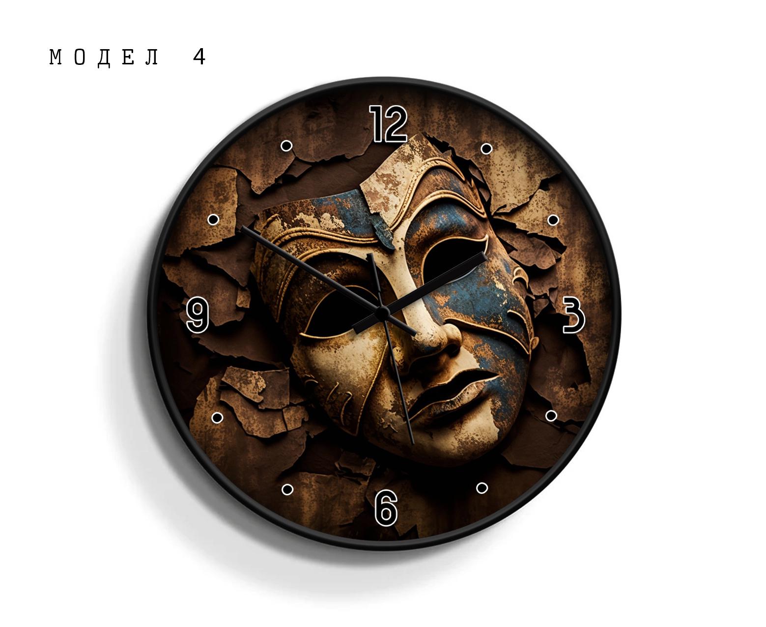 Vintage Masks Collection - Unique Wall Clock Great for Home Decor Wall ...