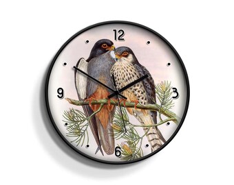 Asian Birds Collection - Unique Wall Clock Great For Home Decor Wall Deco Kitchen Living Room Bedroom Kids Room Nursery Office House Cute