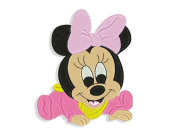 Baby mouse Embroidery Design, 3 sizes, Machine embroidery design